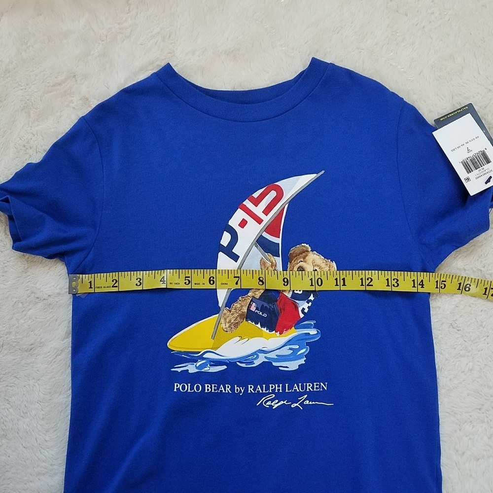 Ralph Lauren Polo Bear Cotton Boy's Jersey Tee - Picture 4 of 7